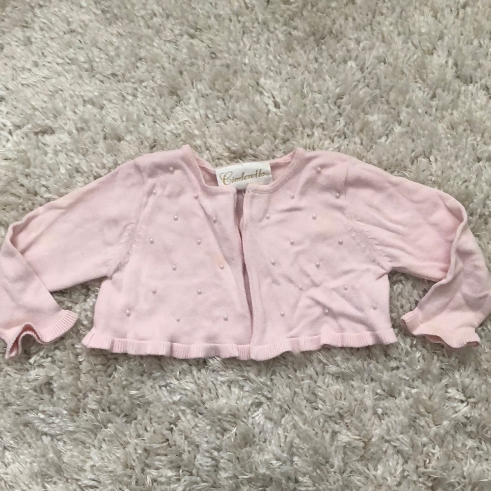 Cinderella cardigan 24m baby pink (kt3)